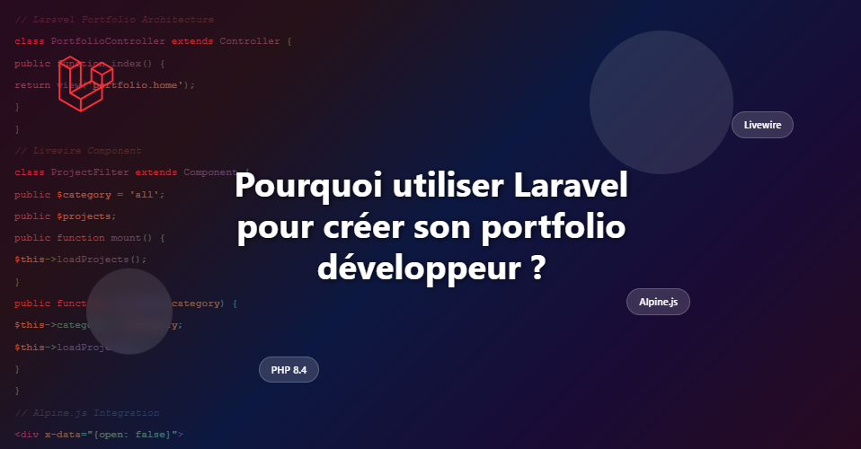 Laravel et Livewire, un choix stratégique pour construire son site web